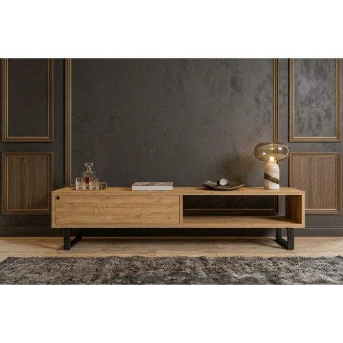 Szafka RTV-79 Drewno Lite Dąb Loft Lakier Rozmiary od 100 cm do 200 cm PREMIUM